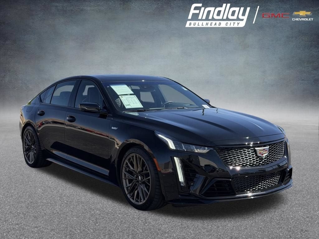 2023 Cadillac CT5-V V-Series Blackwing in Black Raven — front three-quarter view