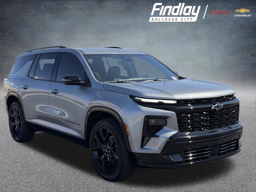 2026 Chevrolet Traverse RS in Sterling Gray Metallic — front three-quarter view