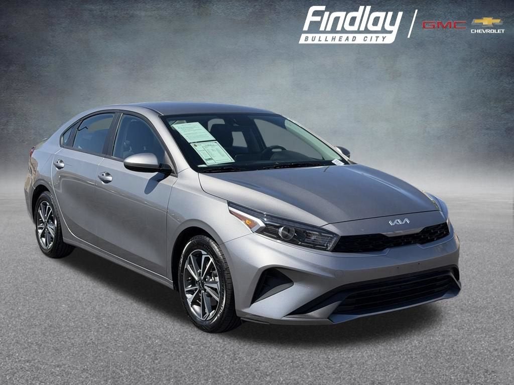 2024 Kia Forte LXS in Gray — front three-quarter view